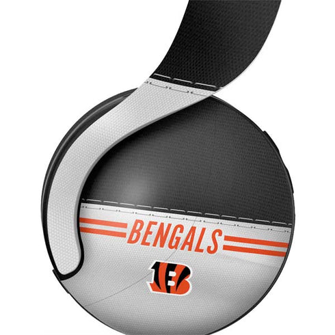 NFL Cincinnati Bengals White Striped PULSE 3D Wireless Headset for PS5 Skin