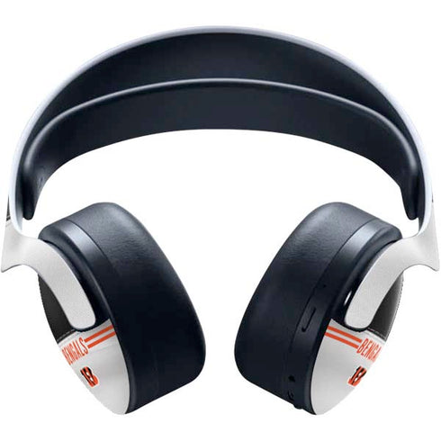 NFL Cincinnati Bengals White Striped PULSE 3D Wireless Headset for PS5 Skin
