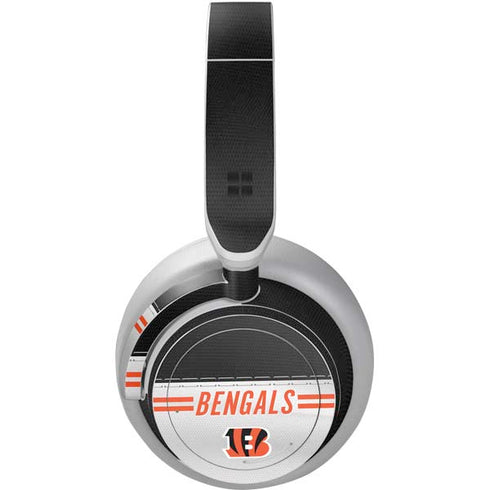 NFL Cincinnati Bengals White Striped Surface Headphones Skin