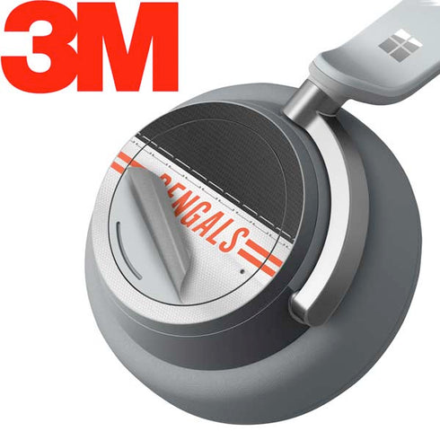 NFL Cincinnati Bengals White Striped Surface Headphones Skin