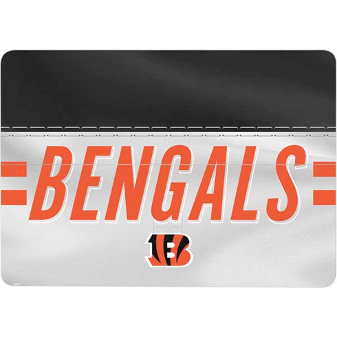 NFL Cincinnati Bengals White Striped Surface Laptop Studio Skin