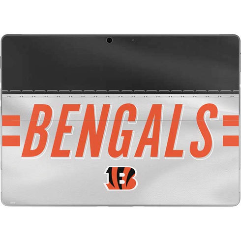 NFL Cincinnati Bengals White Striped Surface Pro 8 Skin