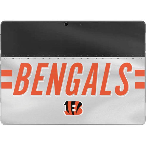 NFL Cincinnati Bengals White Striped Surface Pro 9 Skin