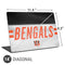 NFL Cincinnati Bengals White Striped Universal Laptop 14in (11.4 x 8.2in) Skin