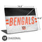 NFL Cincinnati Bengals White Striped Universal Laptop 18in (14.6 x 10.6in) Skin