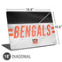 NFL Cincinnati Bengals White Striped Universal Laptop 18in (14.6 x 10.6in) Skin