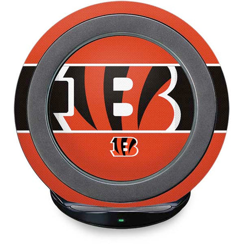 NFL Cincinnati Bengals Zone Block Fast Charge Wireless Charging Stand Skin