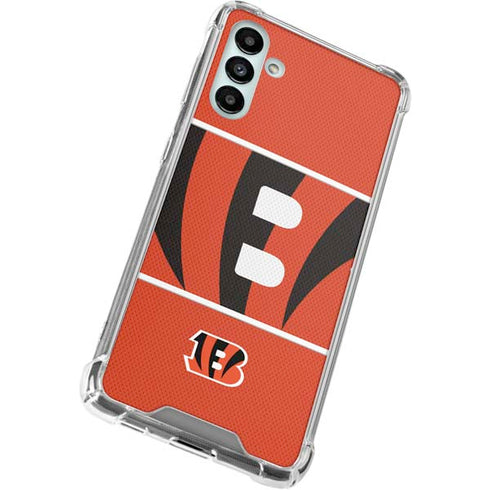 NFL Cincinnati Bengals Zone Block Galaxy A13 5G Clear Case