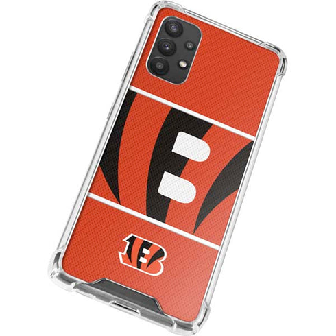 NFL Cincinnati Bengals Zone Block Galaxy A32 5G Clear Case