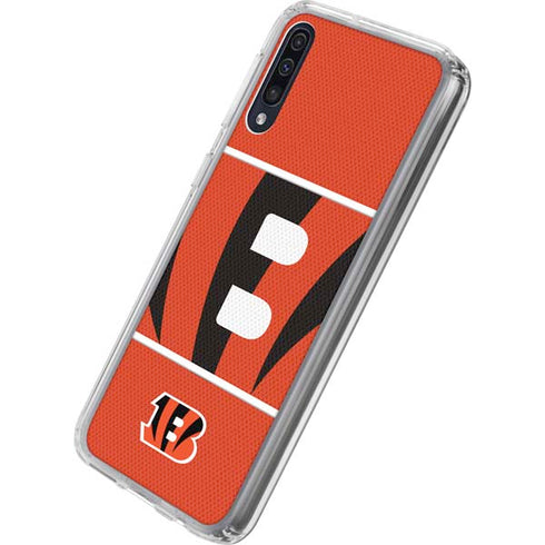 NFL Cincinnati Bengals Zone Block Galaxy A50 Clear Case