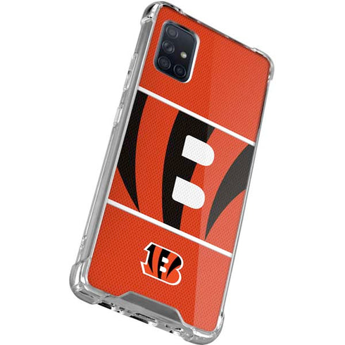 NFL Cincinnati Bengals Zone Block Galaxy A51 5G Clear Case