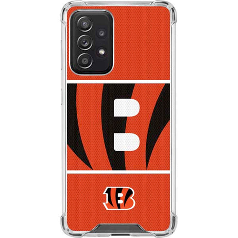 NFL Cincinnati Bengals Zone Block Galaxy A52 5G Clear Case