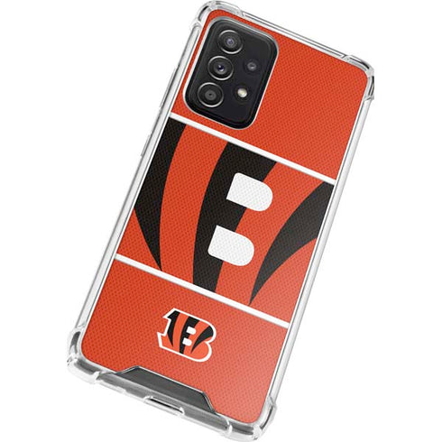 NFL Cincinnati Bengals Zone Block Galaxy A52 5G Clear Case