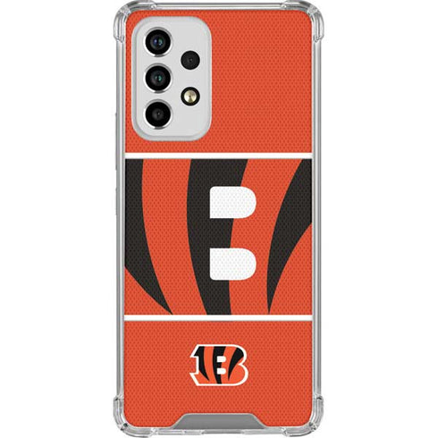 NFL Cincinnati Bengals Zone Block Galaxy A53 5G Clear Case