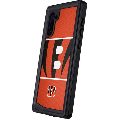NFL Cincinnati Bengals Zone Block Galaxy Note 10 Waterproof Case