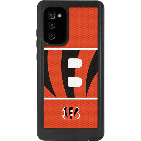 NFL Cincinnati Bengals Zone Block Galaxy Note20 5G Waterproof Case
