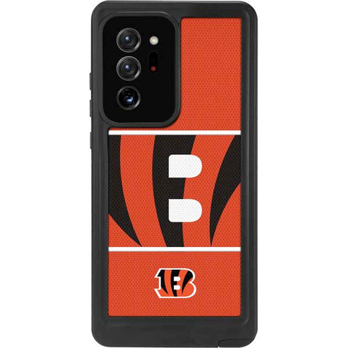 NFL Cincinnati Bengals Zone Block Galaxy Note20 Ultra 5G Waterproof Case
