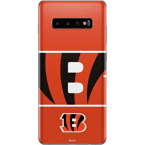 NFL Cincinnati Bengals Zone Block Galaxy S10 Plus Skin