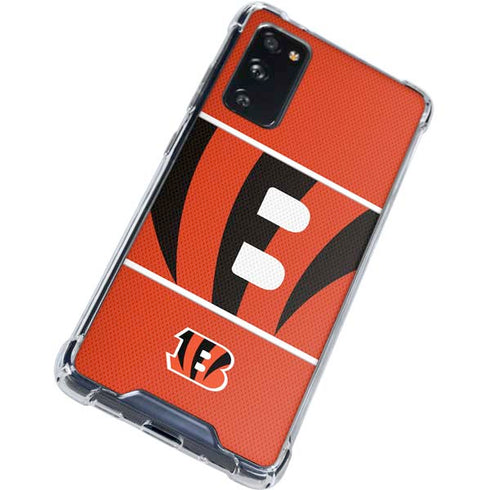 NFL Cincinnati Bengals Zone Block Galaxy S20 FE Clear Case