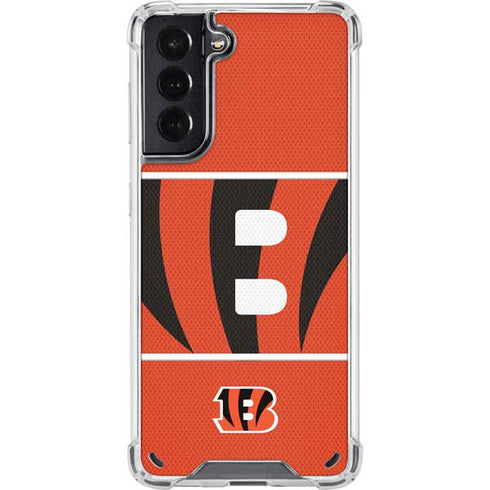 NFL Cincinnati Bengals Zone Block Galaxy S21 5G Clear Case