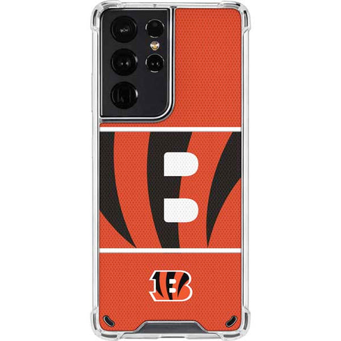 NFL Cincinnati Bengals Zone Block Galaxy S21 Ultra 5G Clear Case