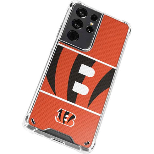 NFL Cincinnati Bengals Zone Block Galaxy S21 Ultra 5G Clear Case