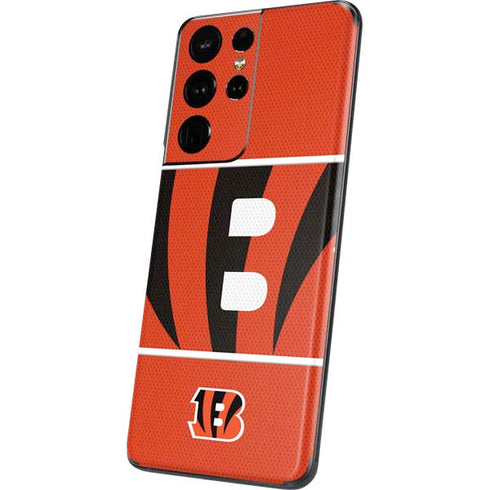 NFL Cincinnati Bengals Zone Block Galaxy S21 Ultra 5G Skin
