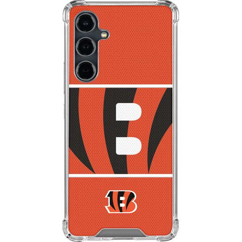 NFL Cincinnati Bengals Zone Block Galaxy S23 FE Clear Case