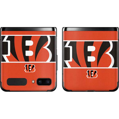 NFL Cincinnati Bengals Zone Block Galaxy Z Flip Skin