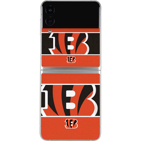 NFL Cincinnati Bengals Zone Block Galaxy Z Flip4 5G Skin