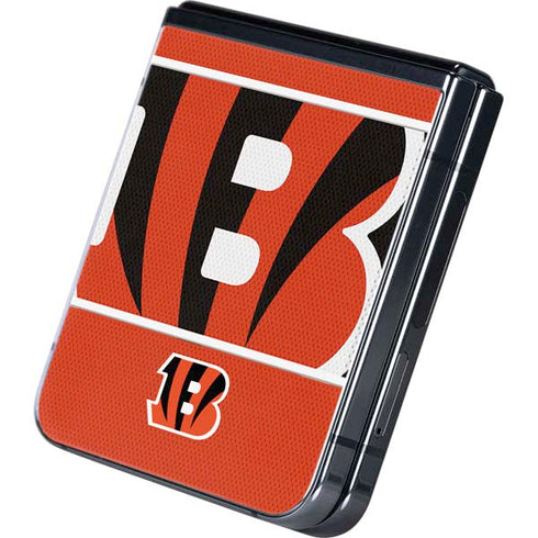 NFL Cincinnati Bengals Zone Block Galaxy Z Flip5 5G Skin