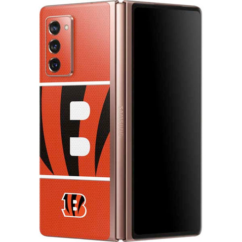 NFL Cincinnati Bengals Zone Block Galaxy Z Fold2 5G Skin