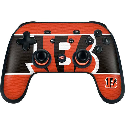 NFL Cincinnati Bengals Zone Block Google Stadia Controller Skin