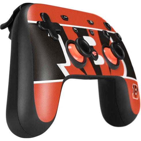 NFL Cincinnati Bengals Zone Block Google Stadia Controller Skin