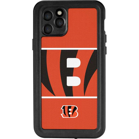 NFL Cincinnati Bengals Zone Block iPhone 11 Pro Waterproof Case