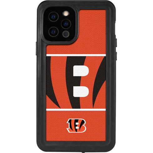 NFL Cincinnati Bengals Zone Block iPhone 12 Pro Waterproof Case