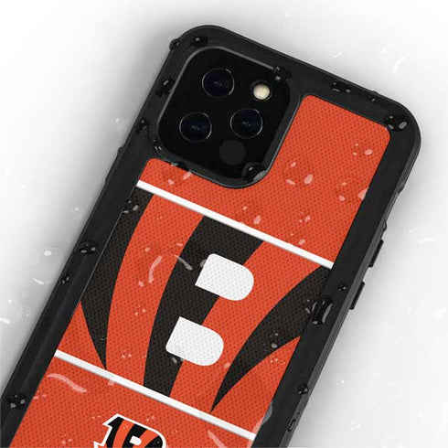 NFL Cincinnati Bengals Zone Block iPhone 12 Pro Waterproof Case