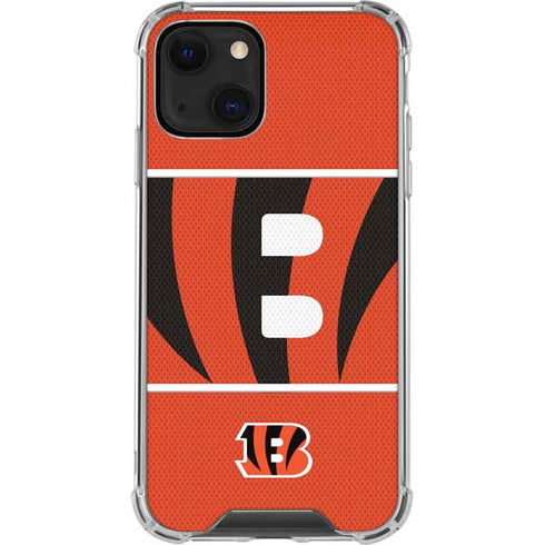 NFL Cincinnati Bengals Zone Block iPhone 13 Mini Clear Case