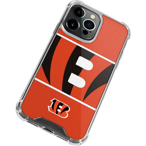 NFL Cincinnati Bengals Zone Block iPhone 13 Pro Max Clear Case