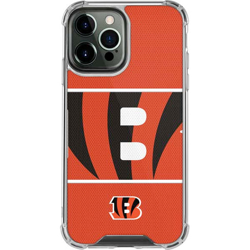 NFL Cincinnati Bengals Zone Block iPhone 15 Pro Max Clear Case