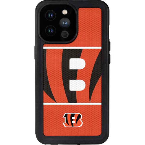 NFL Cincinnati Bengals Zone Block iPhone 14 Pro Max Waterproof Case