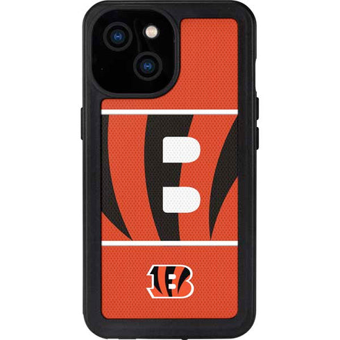 NFL Cincinnati Bengals Zone Block iPhone 15 Waterproof Case