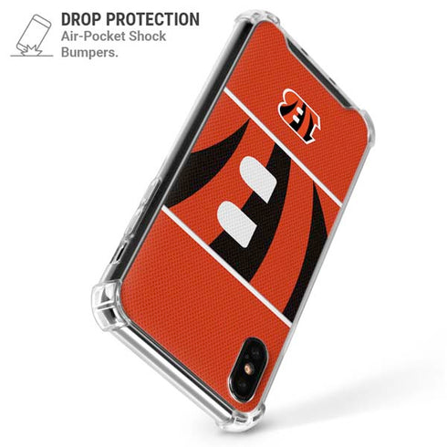 NFL Cincinnati Bengals Zone Block iPhone XS Max Clear Case