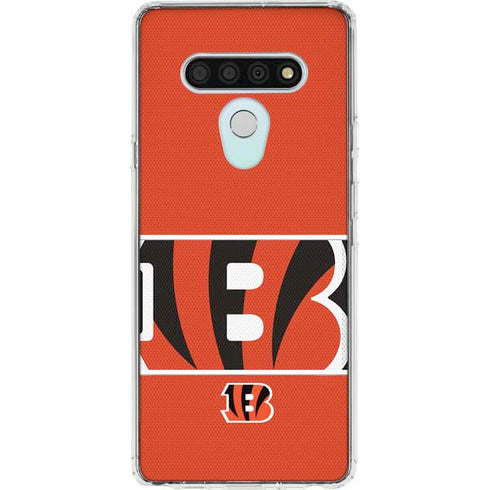 NFL Cincinnati Bengals Zone Block LG Stylo 6 Clear Case