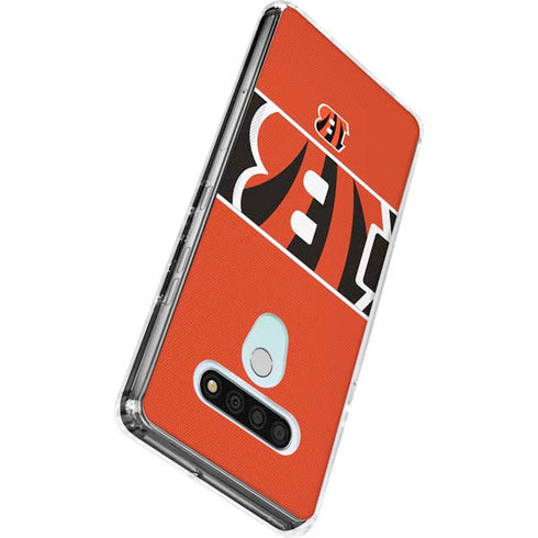 NFL Cincinnati Bengals Zone Block LG Stylo 6 Clear Case