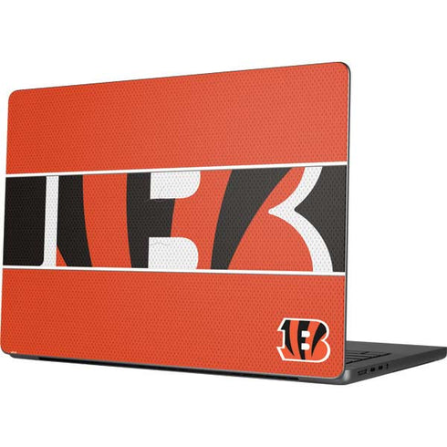NFL Cincinnati Bengals Zone Block MacBook Pro 14in (2021-24) Skin