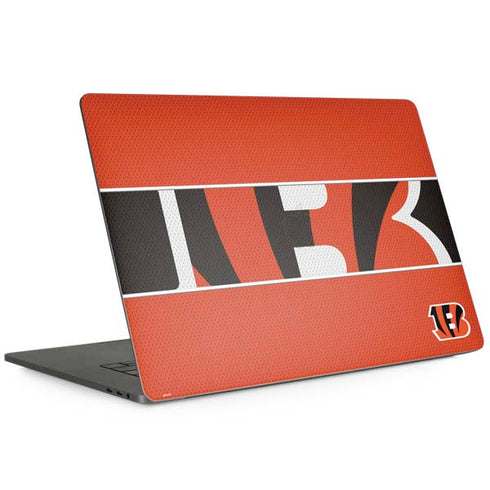 NFL Cincinnati Bengals Zone Block Apple MacBook Pro 15-inch Skin