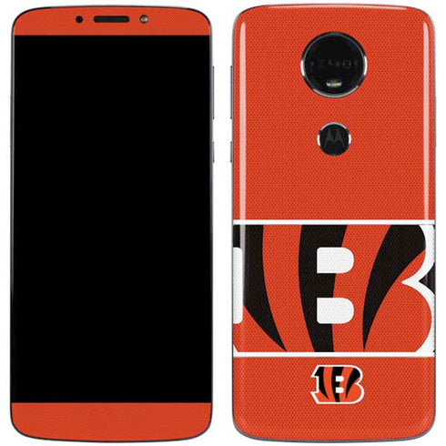 NFL Cincinnati Bengals Zone Block Moto E5 Plus Skin