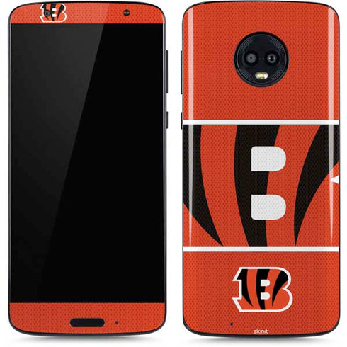 NFL Cincinnati Bengals Zone Block Moto G6 Skin