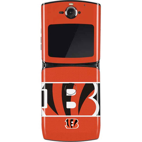 NFL Cincinnati Bengals Zone Block Motorola RAZR Skin